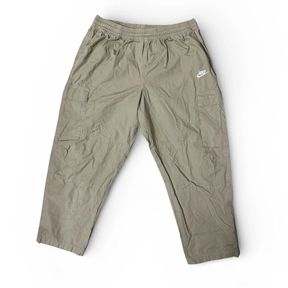 Nike Club Woven Cargo Parachute Pants- XL- 100% Cotton